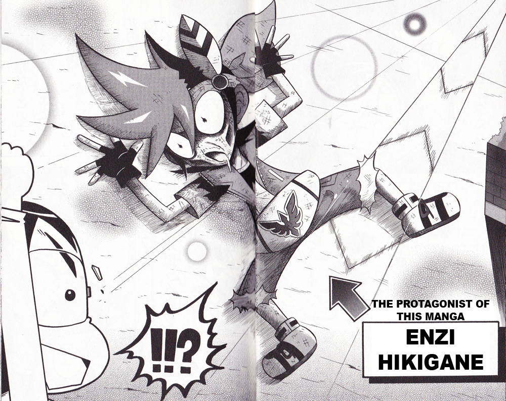 Cross Fight B-Daman: Legendary Phoenix - Vol.1 Chapter 1: The Hyper Protagonist: Enzi Hikigane Appears!