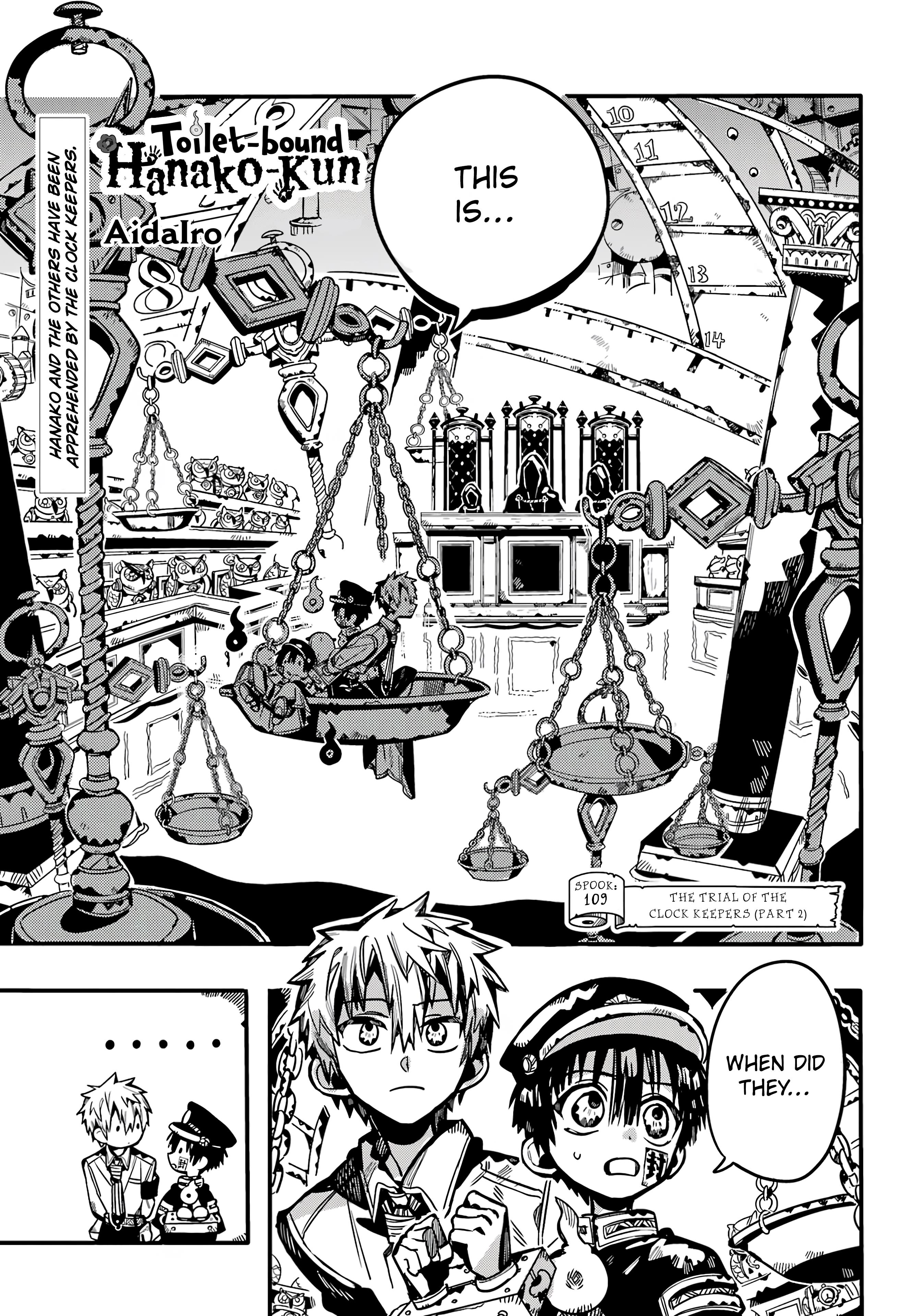 Jibaku Shounen Hanako-Kun - Chapter 109: The Trial Of The Clock Keepers (Part 2)