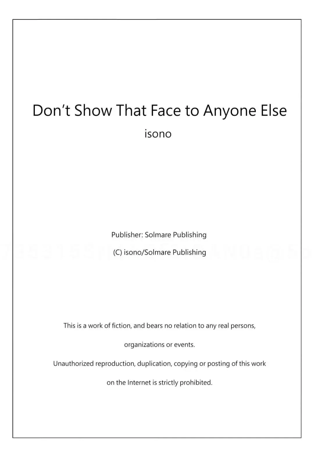 Don't Show That Face To Anyone Else - Chapter 11