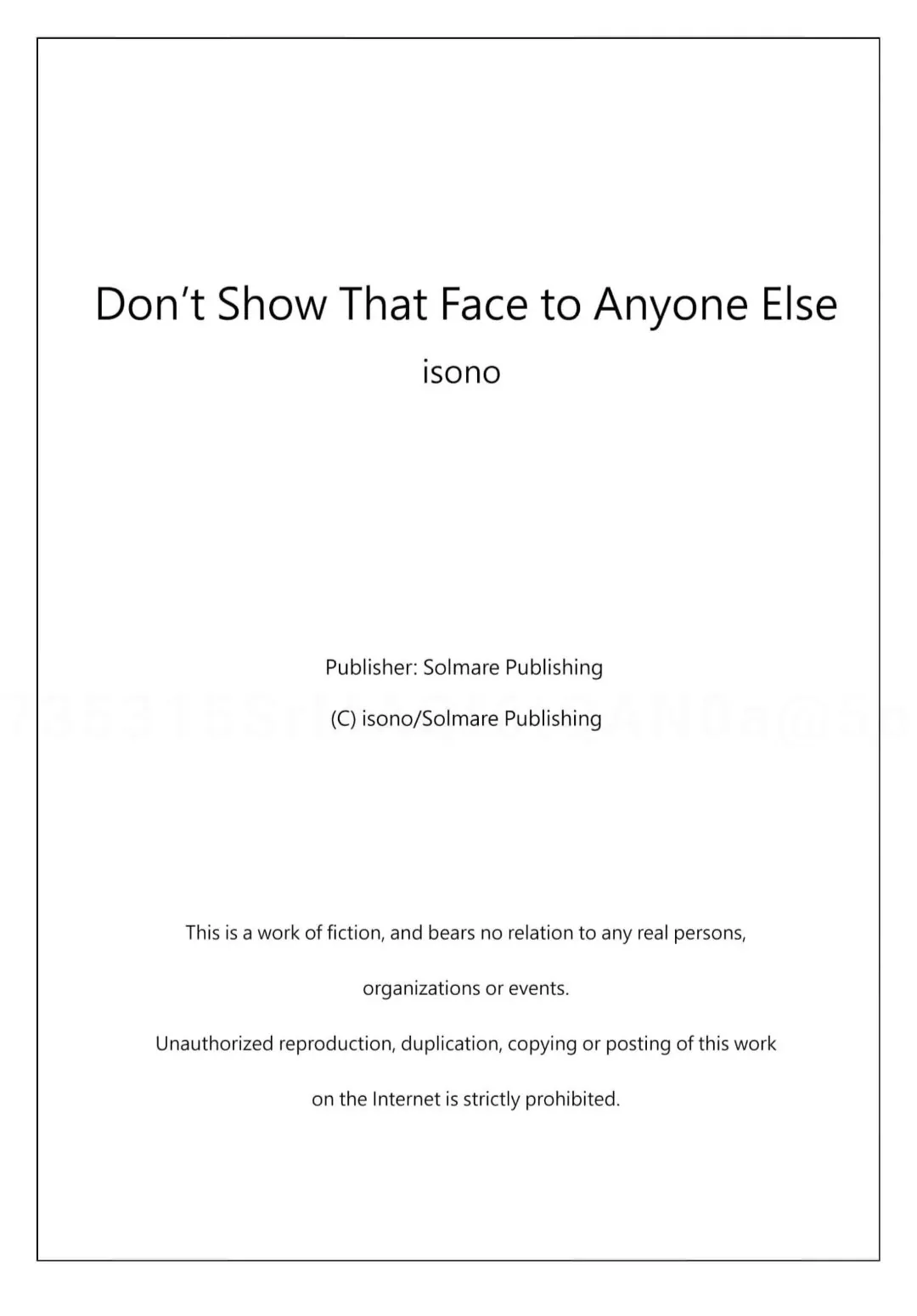 Don't Show That Face To Anyone Else - Chapter 10