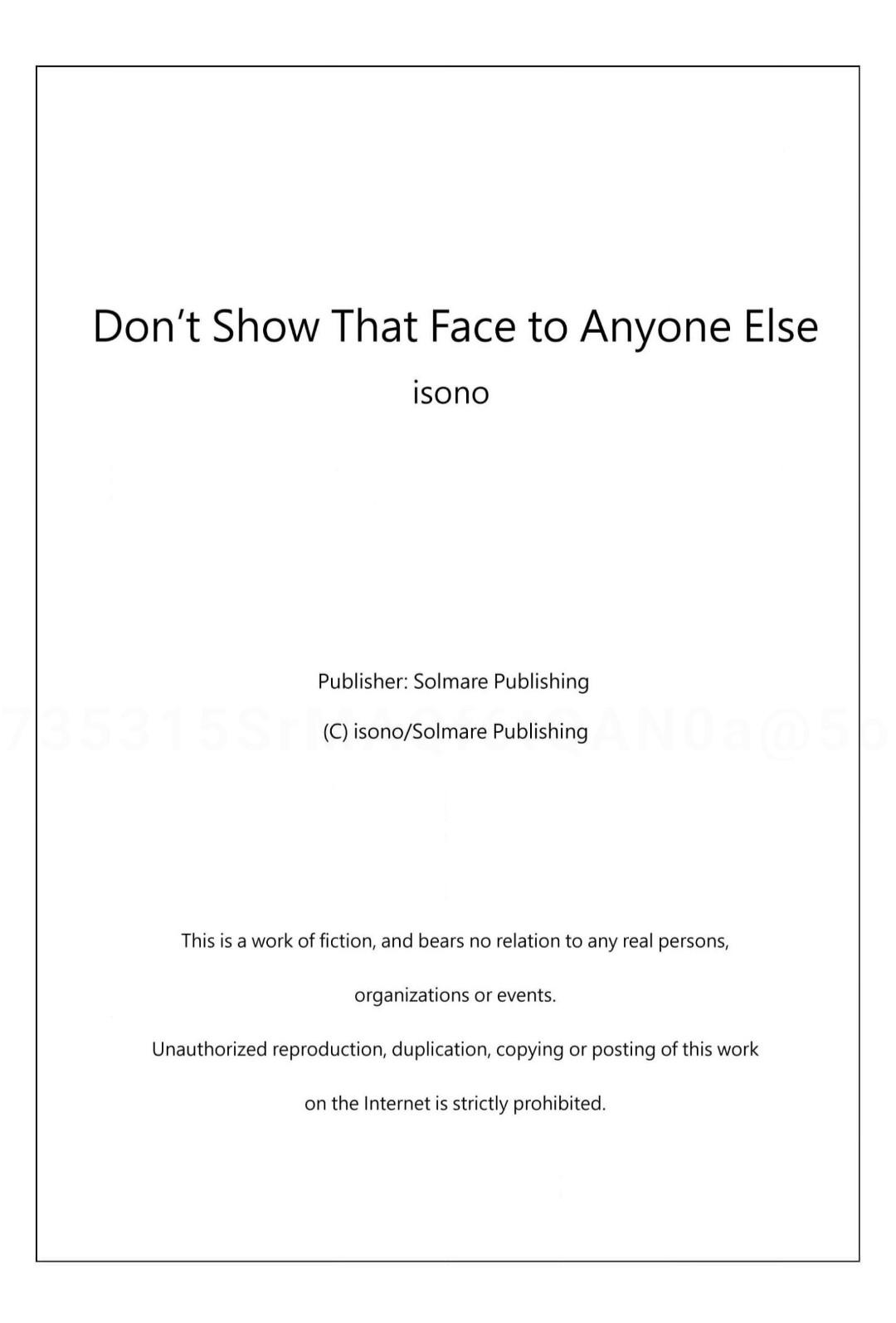 Don't Show That Face To Anyone Else - Chapter 15