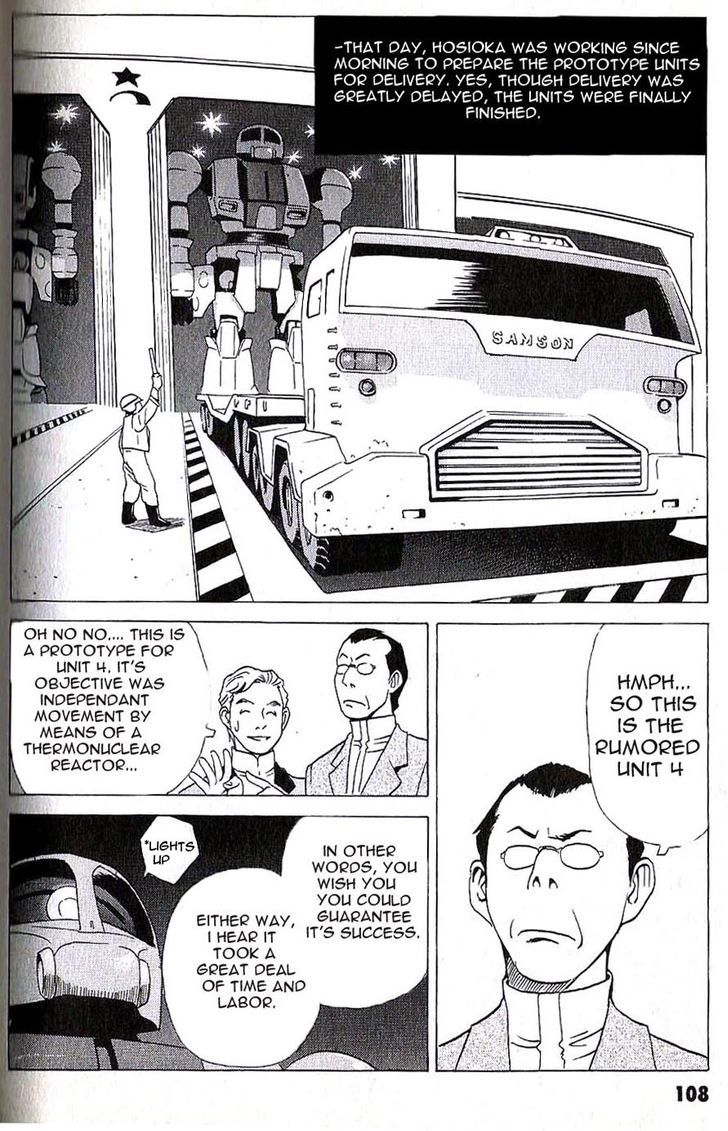 Developers - Mobile Suit Gundam: Before The One Year War - Vol.1 Chapter 7 : Disclosure! Hosioka's Secret