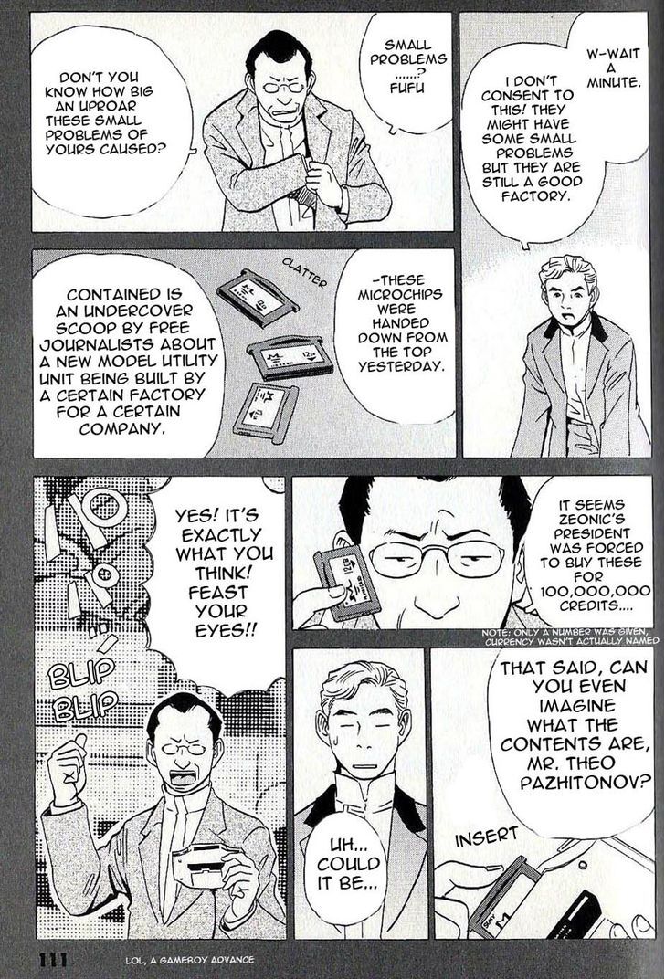 Developers - Mobile Suit Gundam: Before The One Year War - Vol.1 Chapter 7 : Disclosure! Hosioka's Secret