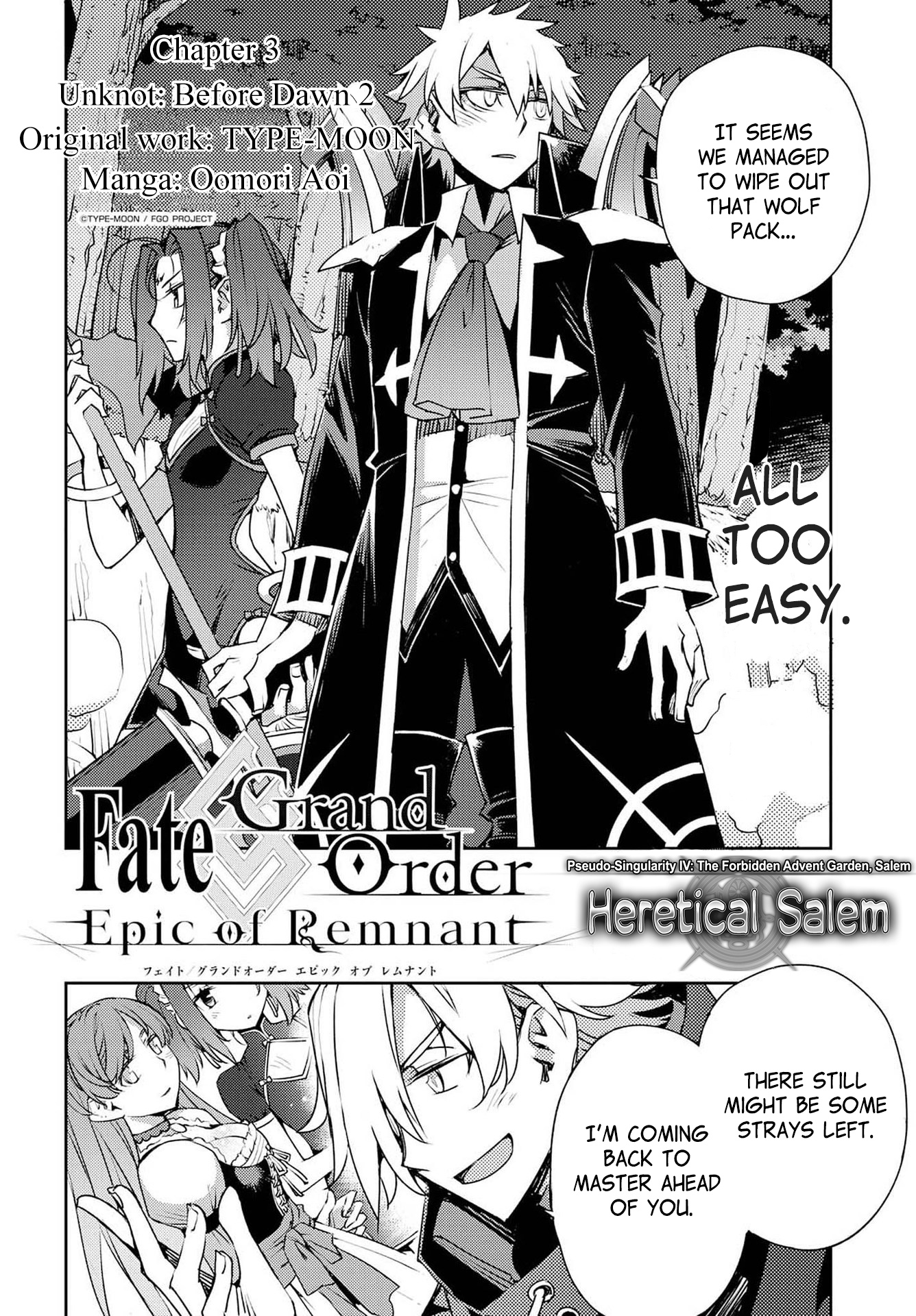 Fate/Grand Order: Epic Of Remnant: Pseudo-Singularity Iv: The Forbidden Advent Garden, Salem - Heretical Salem - Chapter 3: Unknot: Before Dawn 2