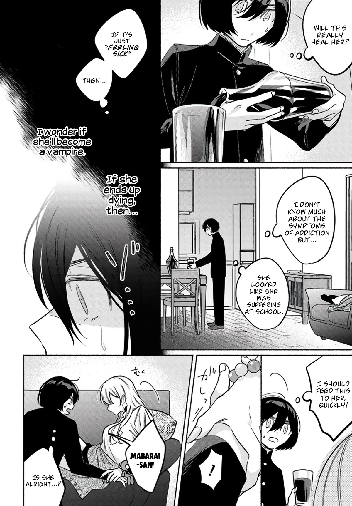 Mabarai-San Hunts Me Down - Chapter 9.1: Mabarai-San And The Vampire Illness ①