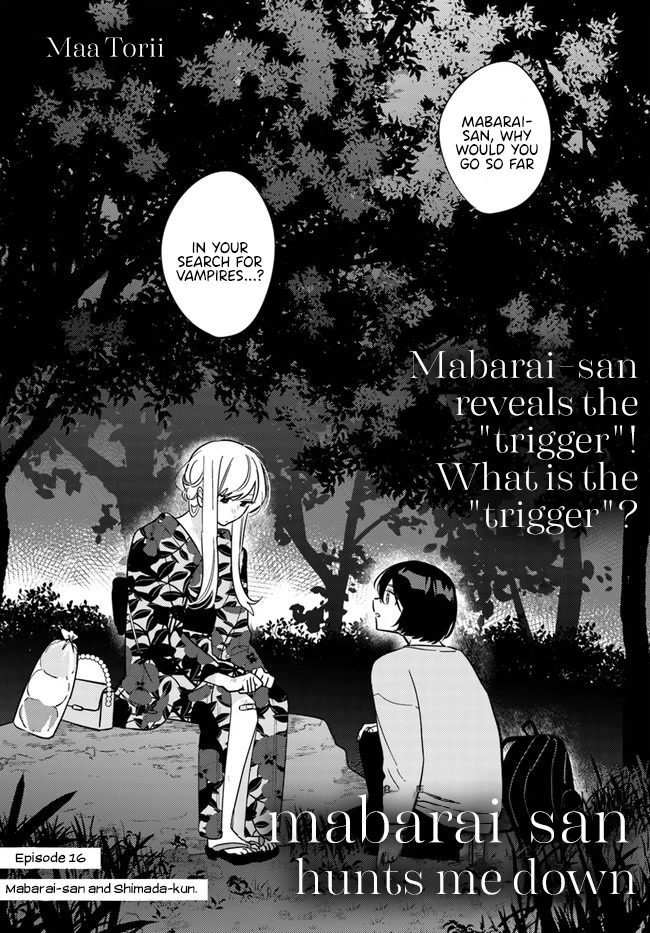 Mabarai-San Hunts Me Down - Chapter 16: Mabarai-San And Shimada-Kun. [End]