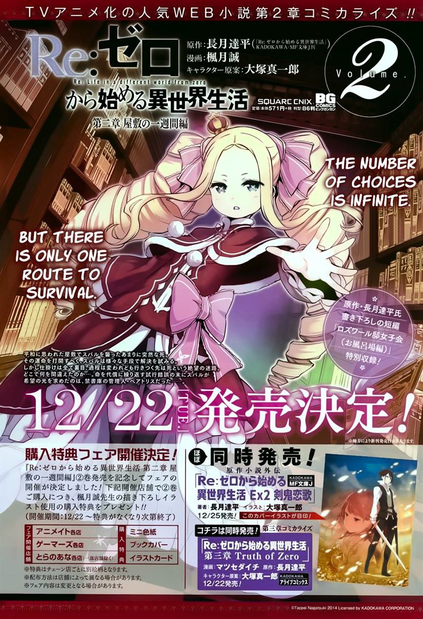 Re:zero Kara Hajimeru Isekai Seikatsu - Dainishou - Yashiki No Shuukan Hen - Chapter 10.1