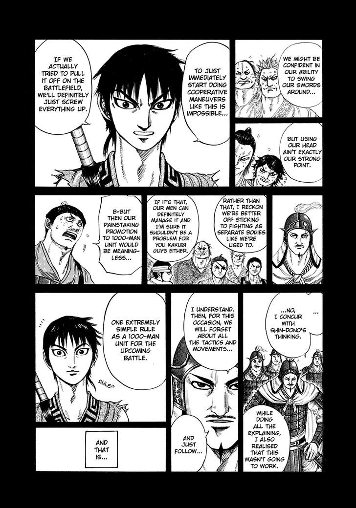 Kingdom - Chapter 206 : The Hi Shin Unit S Battle Plan