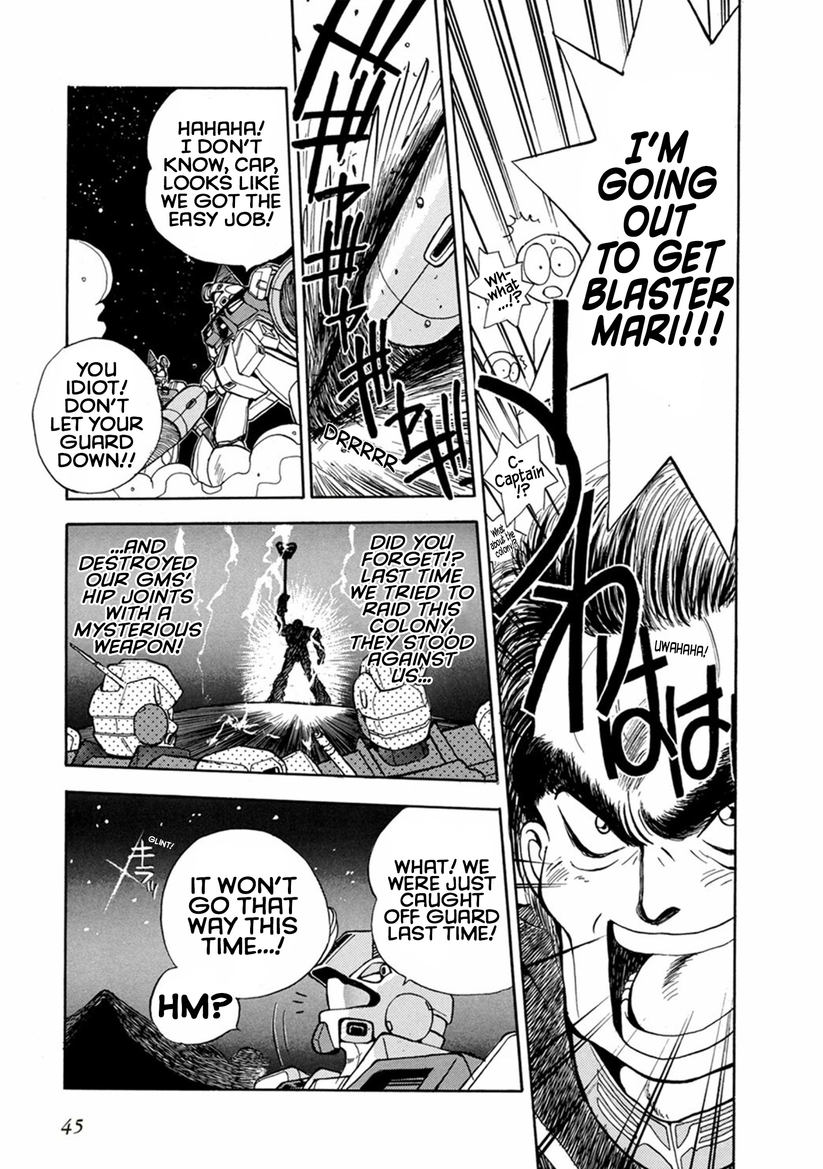 Magical Ensign Blaster Mari - Vol.1 Chapter 2: Don't Lose, Ban! You're A Little Zeon Fighter!!