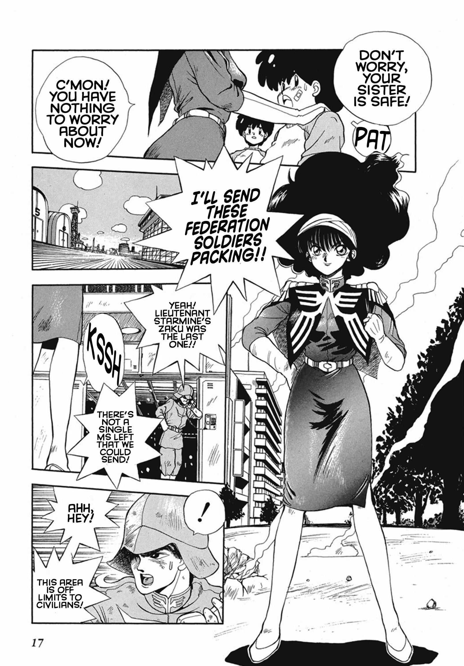 Magical Ensign Blaster Mari - Vol.1 Chapter 1: Magical Power!? I'm A Zeon Soldier!?