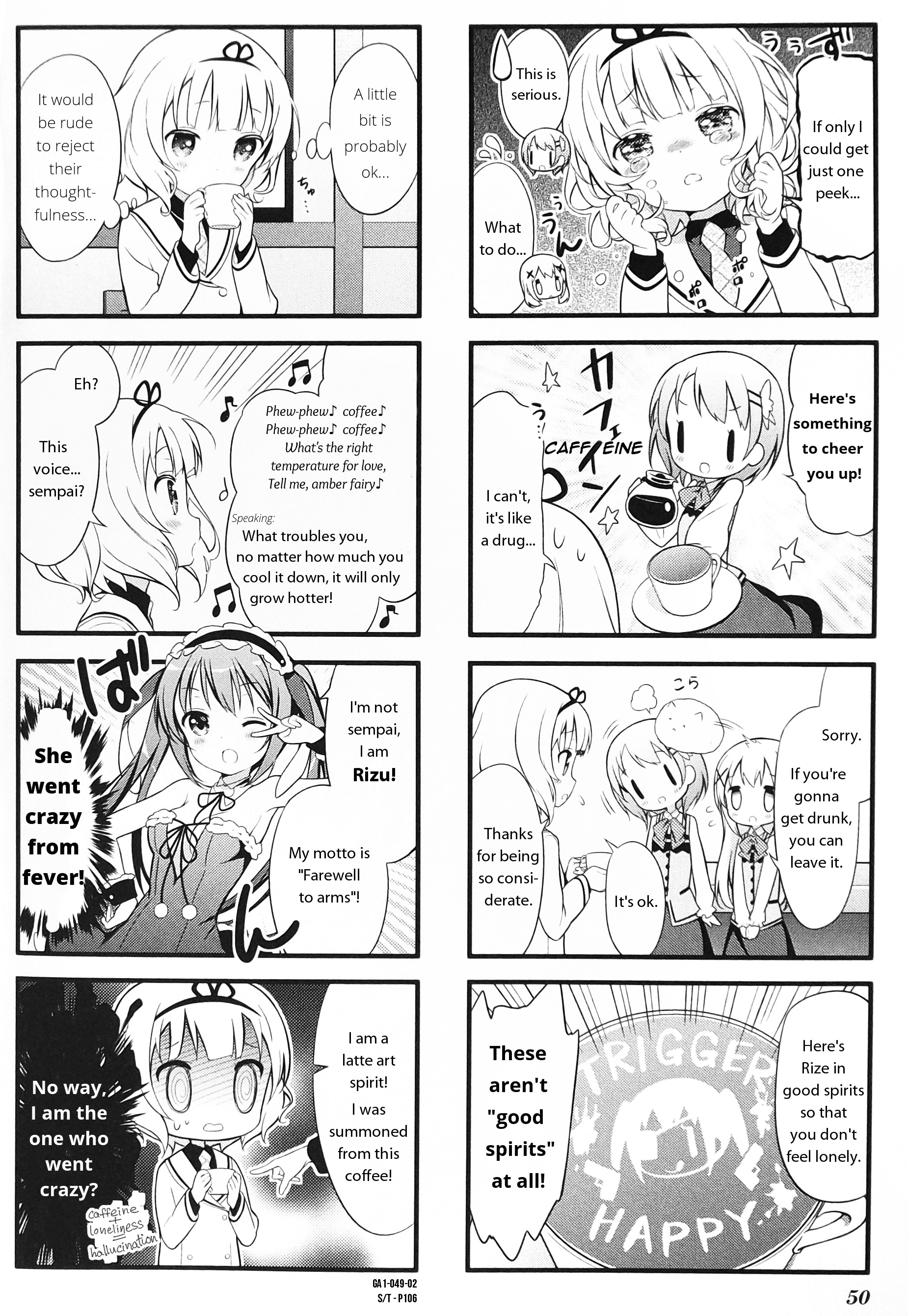 Gochuumon Wa Usagi Desu Ka? Anthology Comic - Vol.1 Chapter 7 : Is Your Wish Rize-Sempai? [By: Moriki Takeshi]