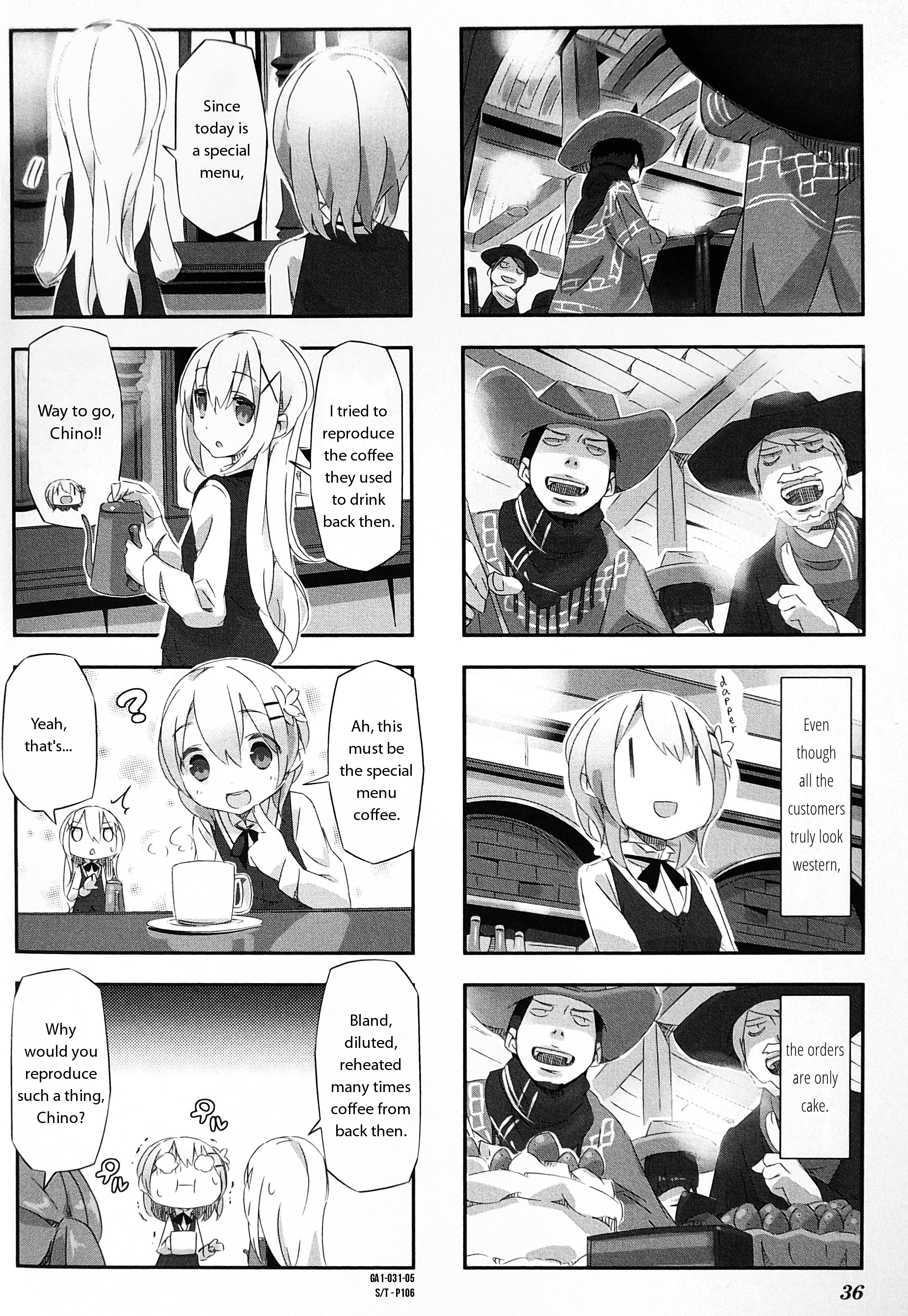 Gochuumon Wa Usagi Desu Ka? Anthology Comic - Vol.1 Chapter 5 : Is It An American Rabbit? [By: Afro]