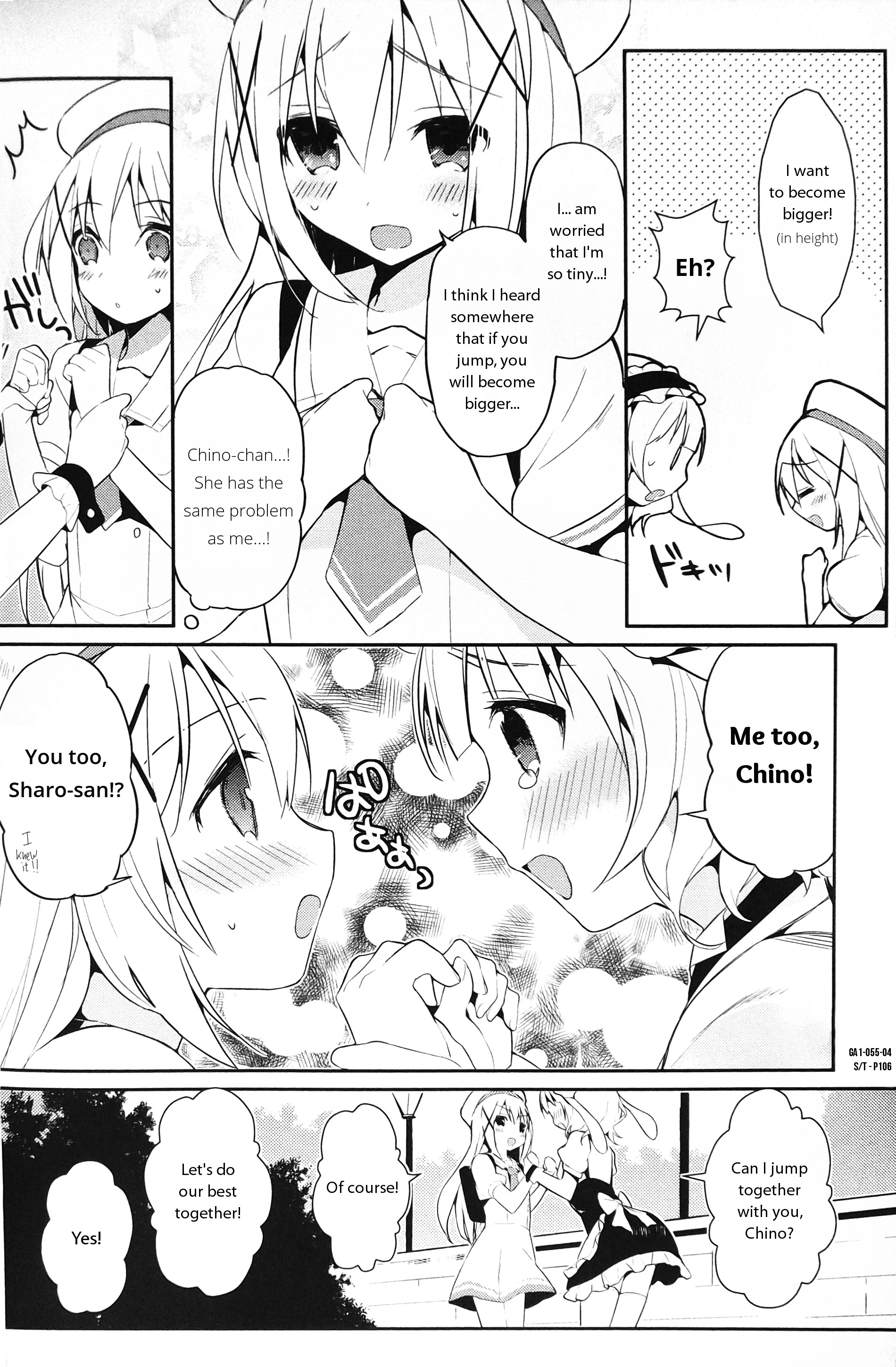 Gochuumon Wa Usagi Desu Ka? Anthology Comic - Vol.1 Chapter 8 : Sharo's Pyon-Pyon Tactic? [By: Tsuneyoshi]