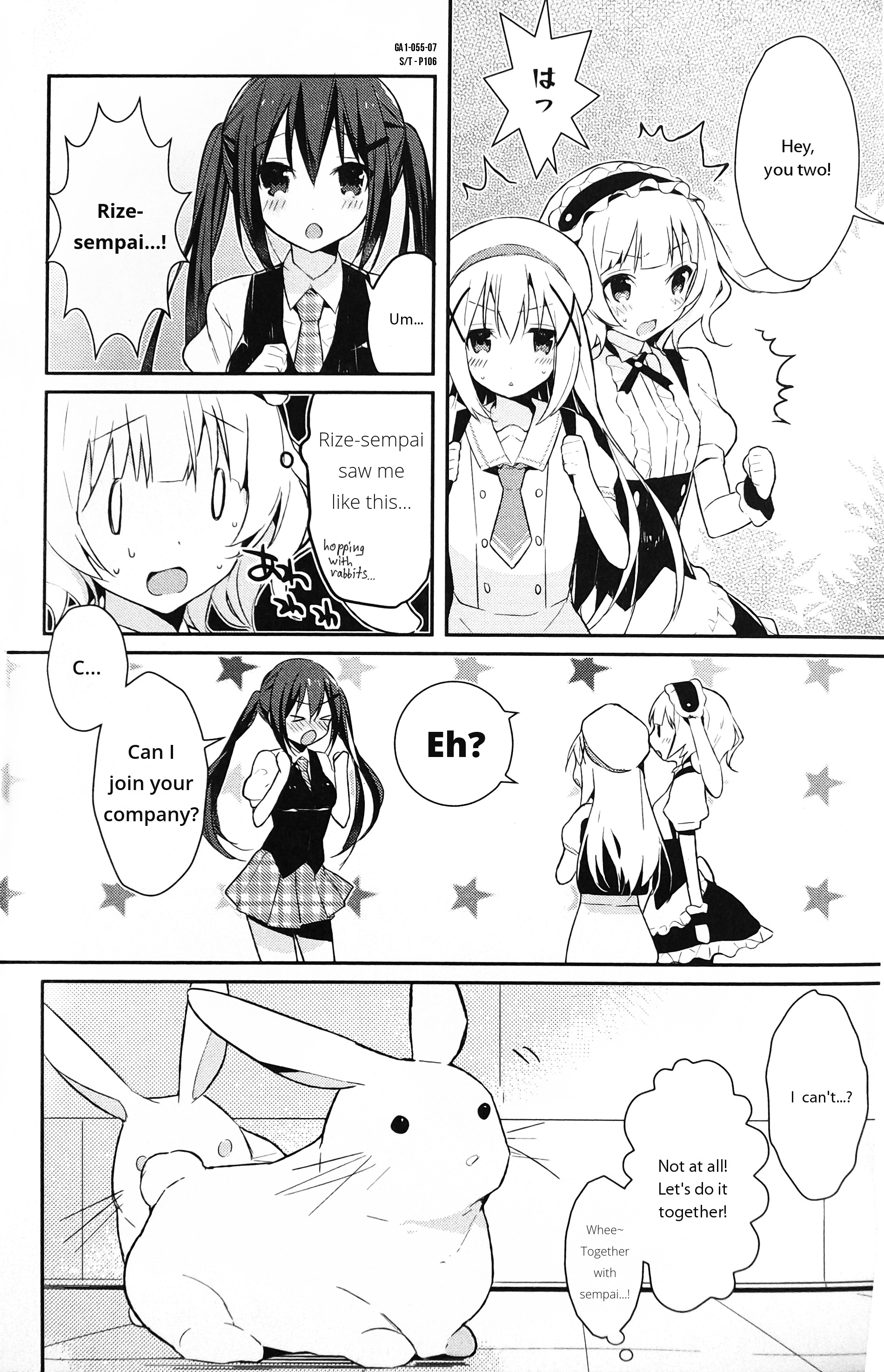 Gochuumon Wa Usagi Desu Ka? Anthology Comic - Vol.1 Chapter 8 : Sharo's Pyon-Pyon Tactic? [By: Tsuneyoshi]