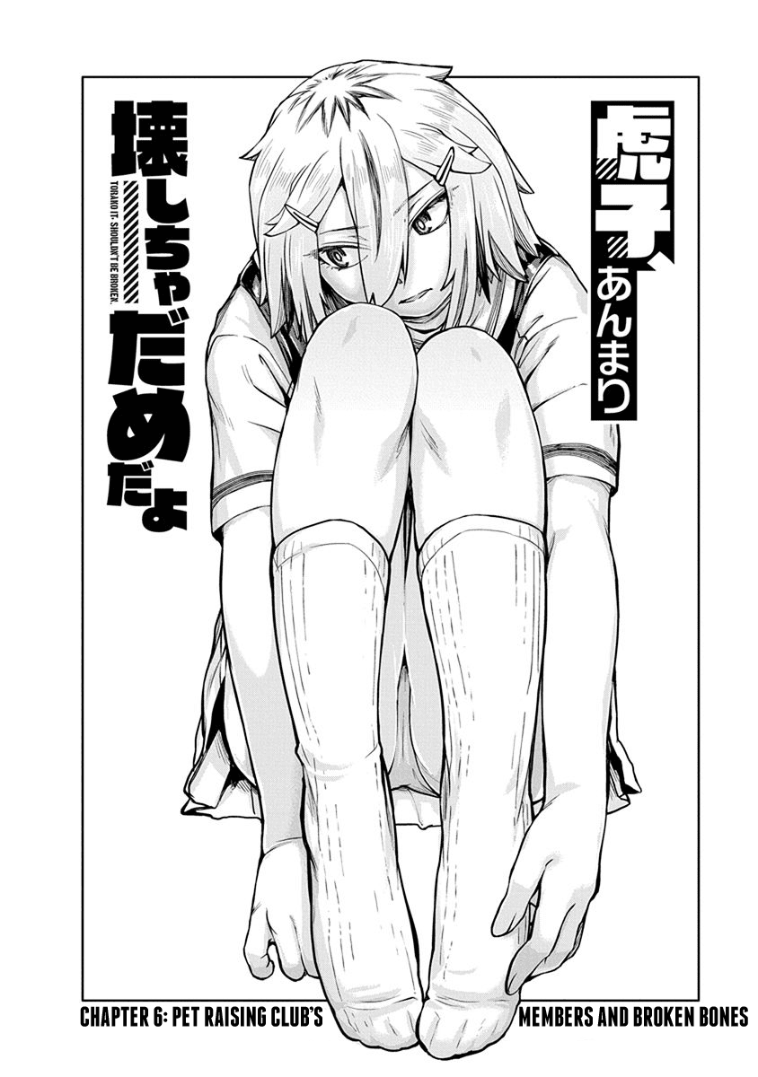 Torako, Anmari Kowashicha Damedayo - Vol. 1 Chapter 6: Pet Raising Club's Members And Broken Bones