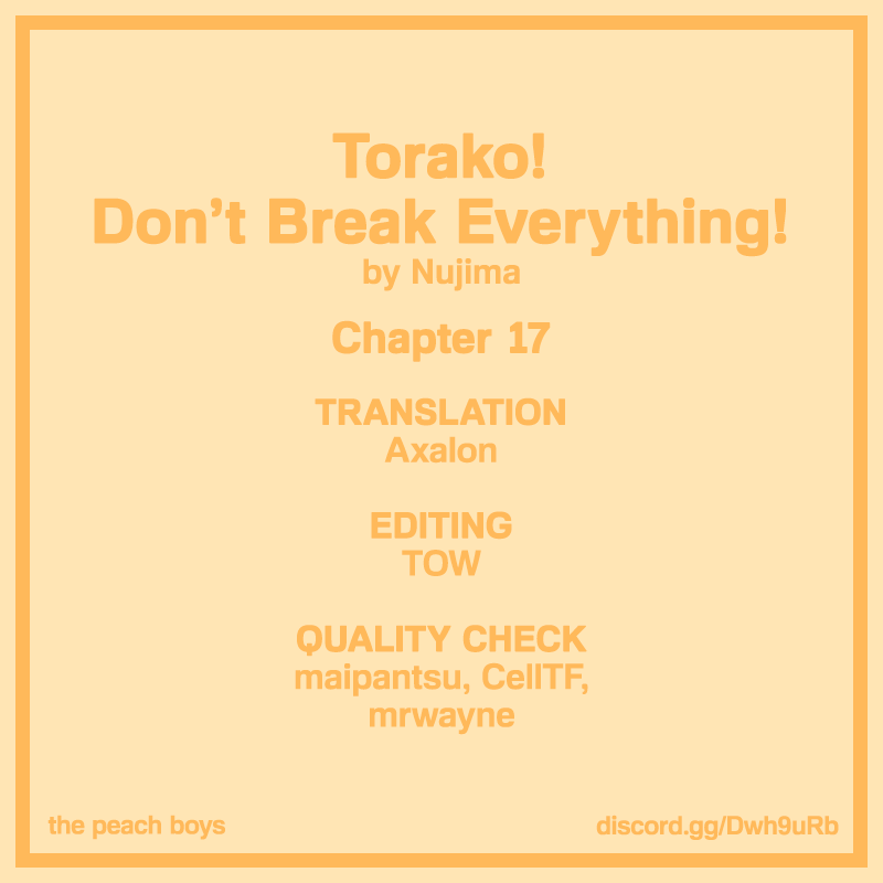 Torako, Anmari Kowashicha Damedayo - Chapter 17: Buildings And Self-Restraint