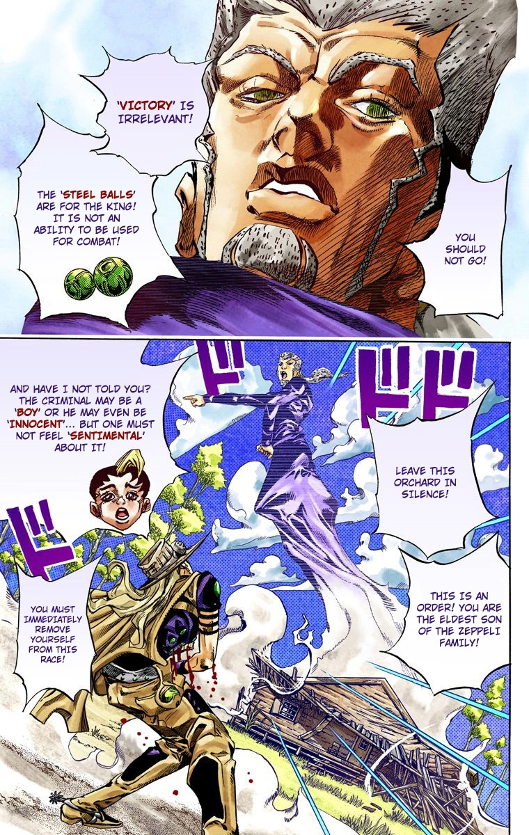 Jojo's Bizarre Adventure Part 7 - Steel Ball Run - Vol.8 Chapter 35: The True Man's World Part 3