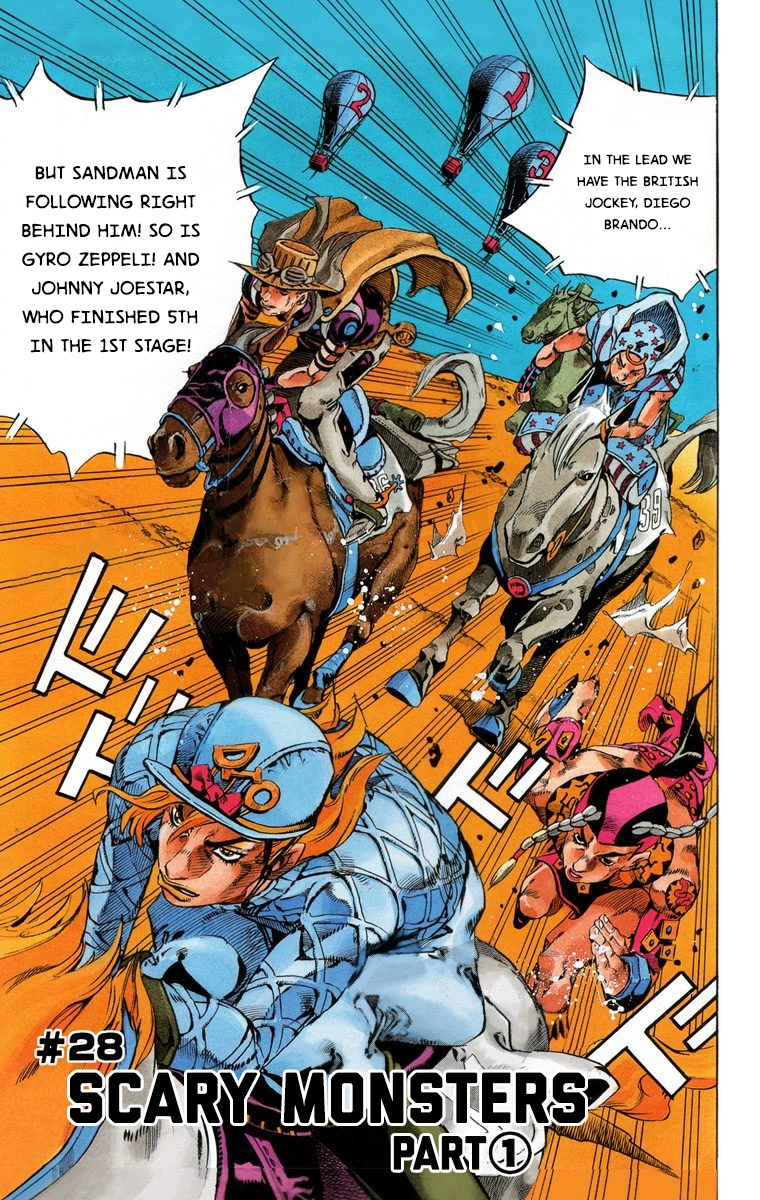 Jojo's Bizarre Adventure Part 7 - Steel Ball Run - Vol.6 Chapter 28: Scary Monsters Part 1