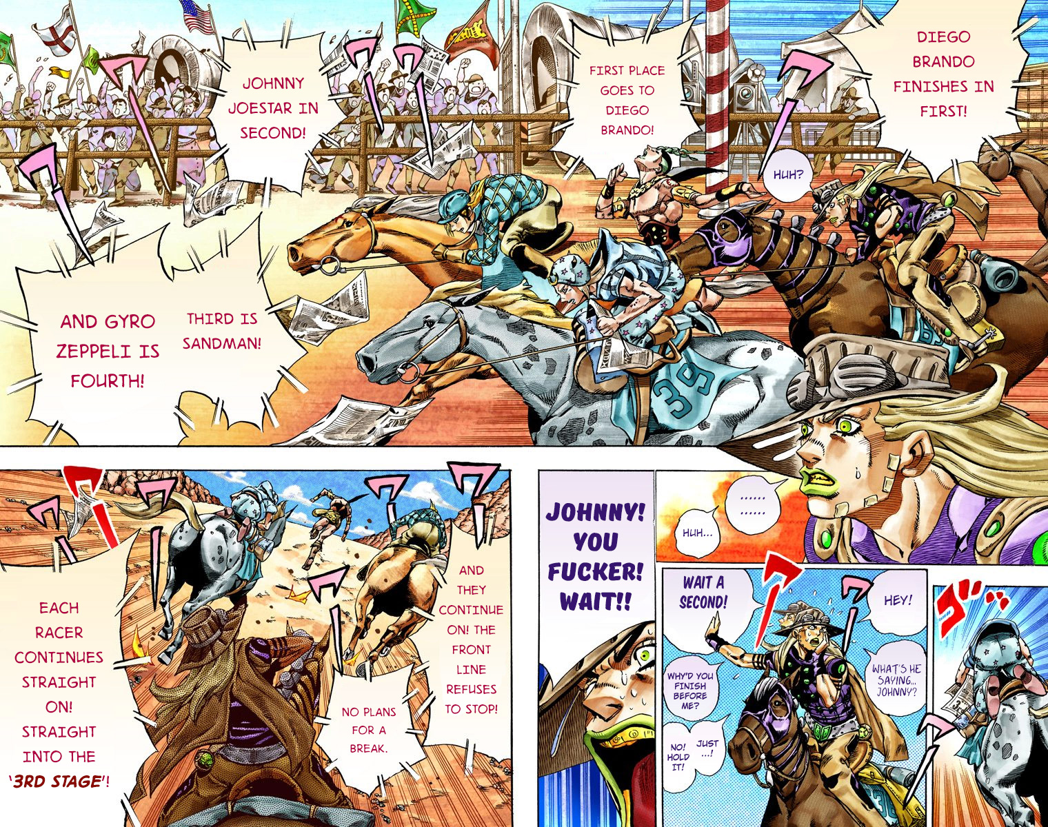 Jojo's Bizarre Adventure Part 7 - Steel Ball Run - Vol.6 Chapter 28: Scary Monsters Part 1