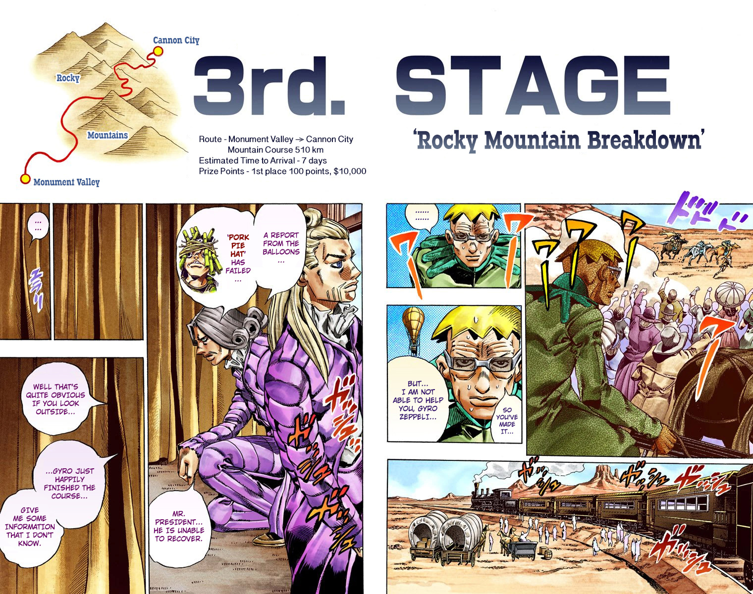 Jojo's Bizarre Adventure Part 7 - Steel Ball Run - Vol.6 Chapter 28: Scary Monsters Part 1