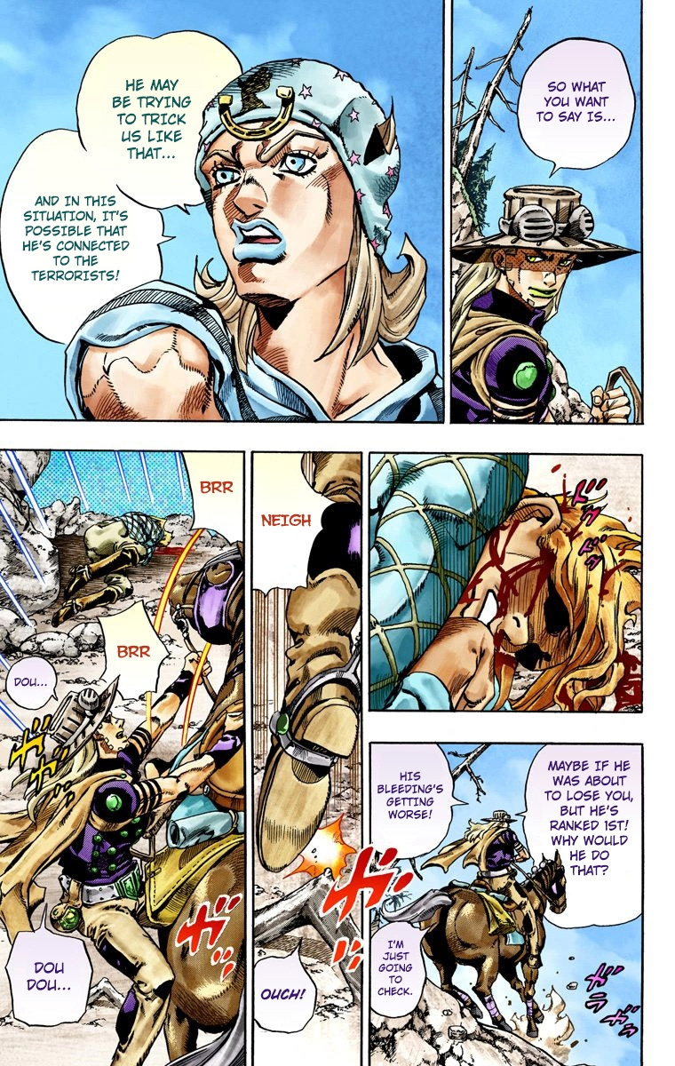 Jojo's Bizarre Adventure Part 7 - Steel Ball Run - Vol.6 Chapter 28: Scary Monsters Part 1