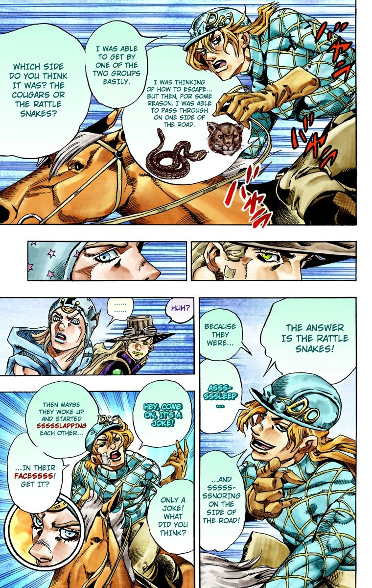 Jojo's Bizarre Adventure Part 7 - Steel Ball Run - Vol.6 Chapter 28: Scary Monsters Part 1