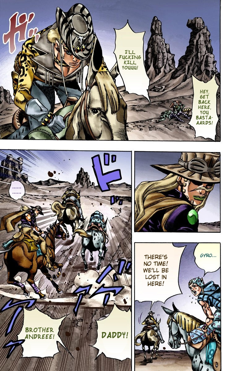 Jojo's Bizarre Adventure Part 7 - Steel Ball Run - Vol.4 Chapter 20: The Duty Of Gyro Zeppeli Part 1