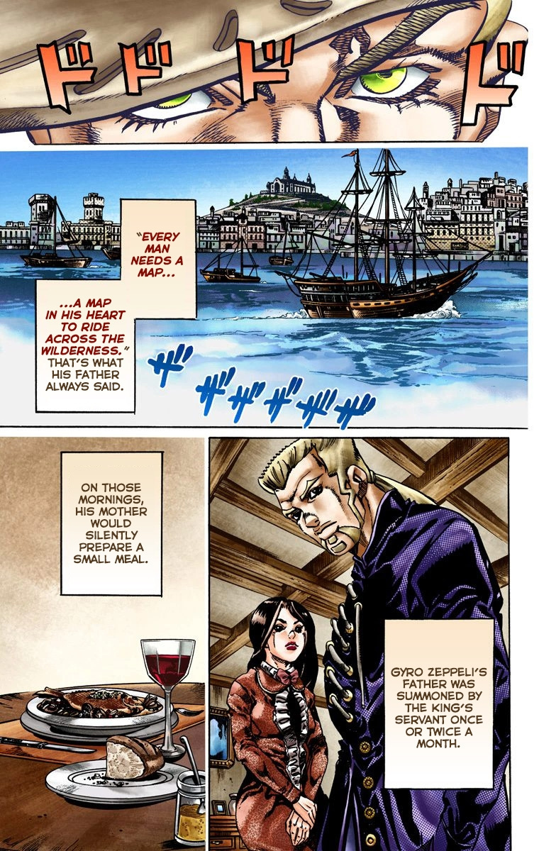 Jojo's Bizarre Adventure Part 7 - Steel Ball Run - Vol.4 Chapter 20: The Duty Of Gyro Zeppeli Part 1