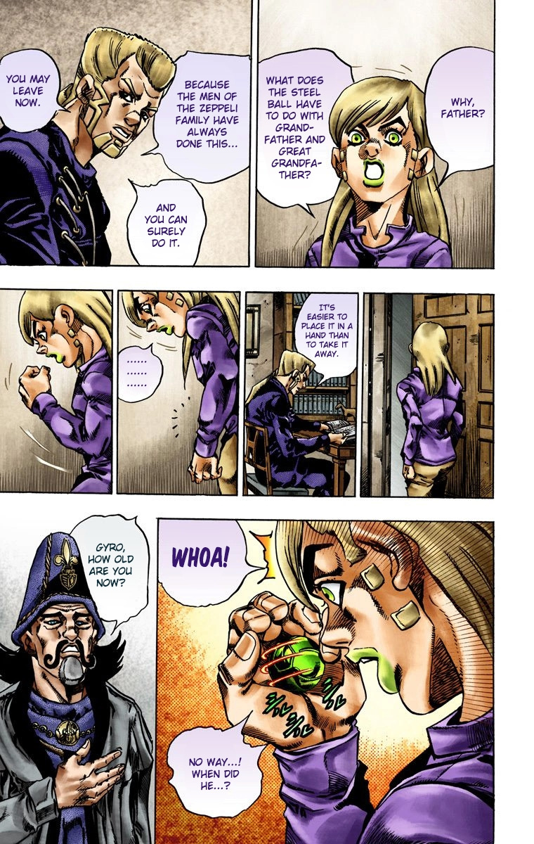 Jojo's Bizarre Adventure Part 7 - Steel Ball Run - Vol.4 Chapter 20: The Duty Of Gyro Zeppeli Part 1