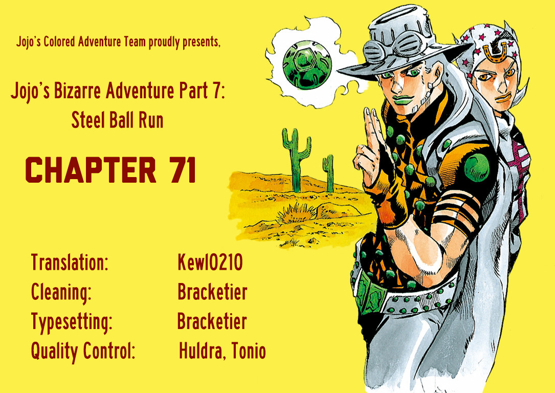 Jojo's Bizarre Adventure Part 7 - Steel Ball Run - Vol.18 Chapter 71: Ticket To Ride Part 1