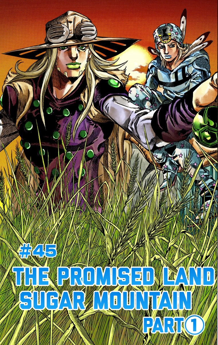 Jojo's Bizarre Adventure Part 7 - Steel Ball Run - Vol.11 Chapter 45: The Promised Land- Sugar Mountain Part 1