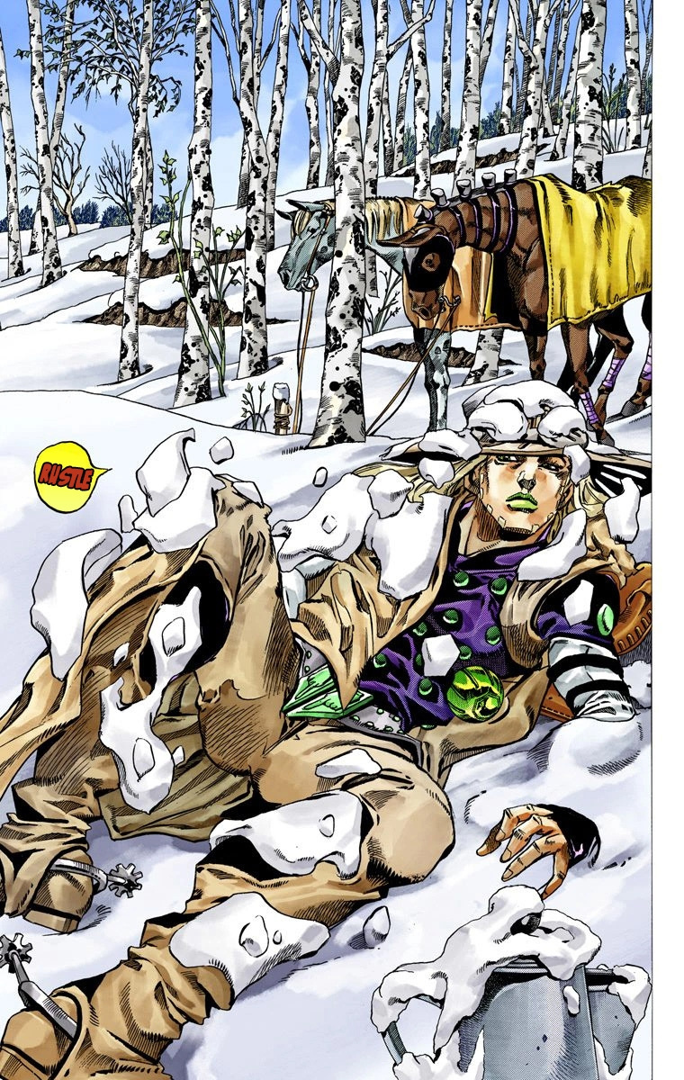 Jojo's Bizarre Adventure Part 7 - Steel Ball Run - Vol.11 Chapter 45: The Promised Land- Sugar Mountain Part 1