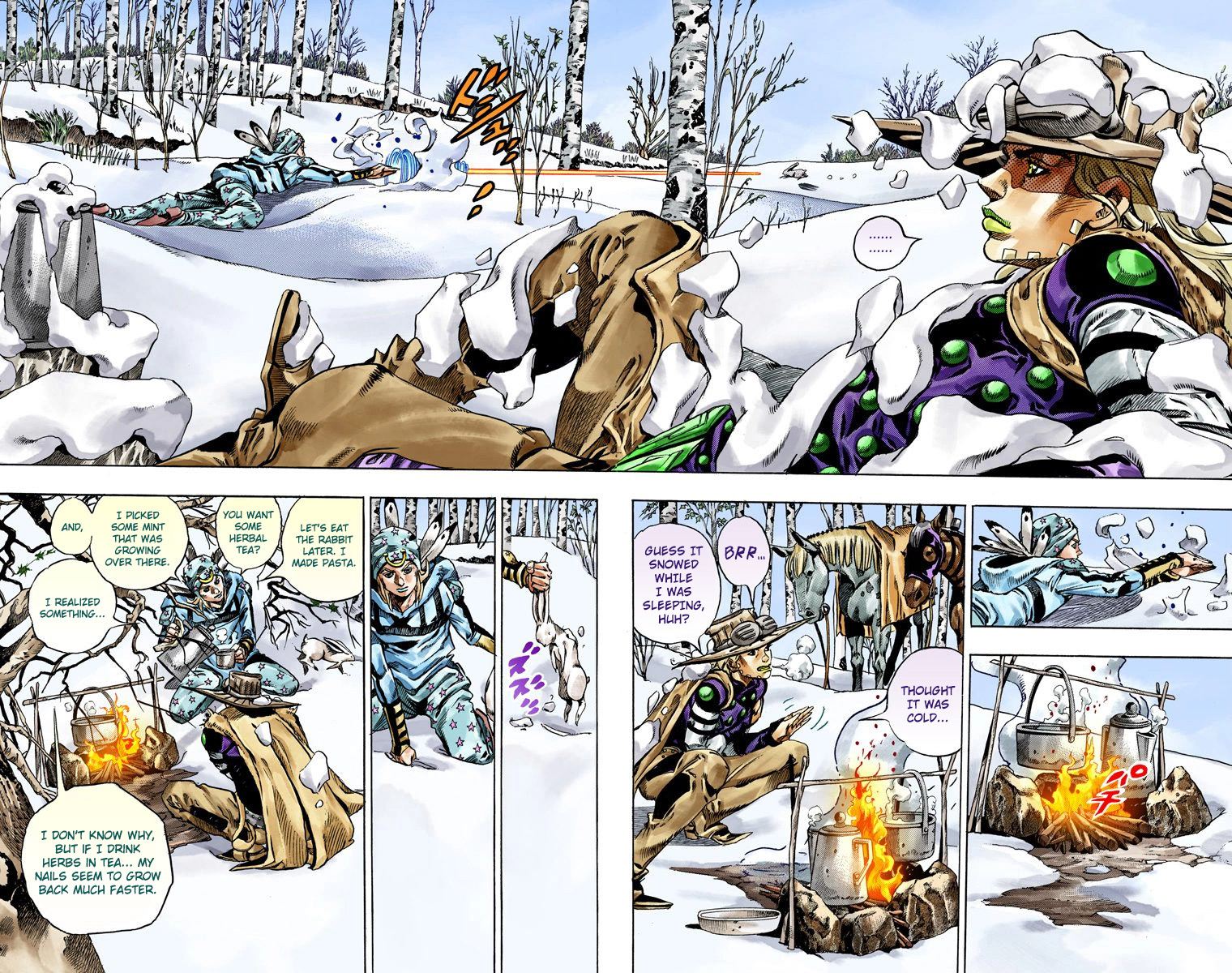 Jojo's Bizarre Adventure Part 7 - Steel Ball Run - Vol.11 Chapter 45: The Promised Land- Sugar Mountain Part 1