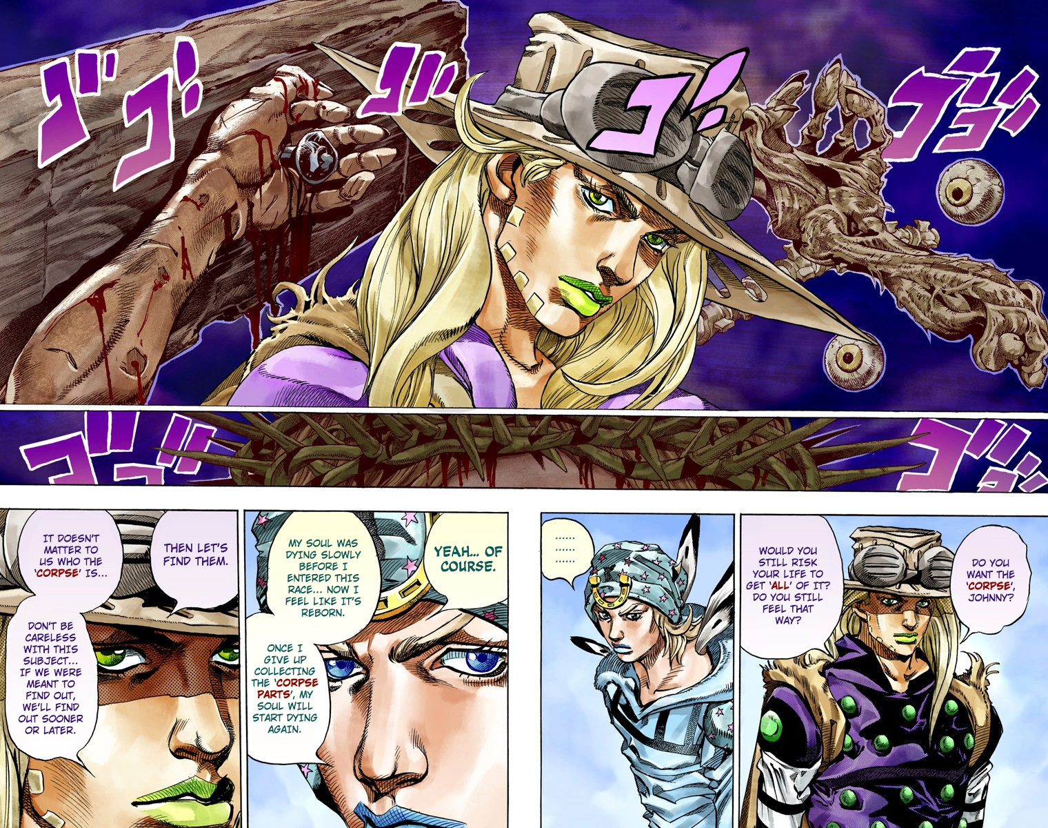 Jojo's Bizarre Adventure Part 7 - Steel Ball Run - Vol.11 Chapter 45: The Promised Land- Sugar Mountain Part 1