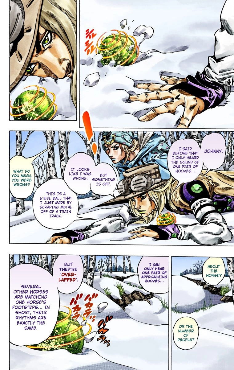 Jojo's Bizarre Adventure Part 7 - Steel Ball Run - Vol.11 Chapter 45: The Promised Land- Sugar Mountain Part 1