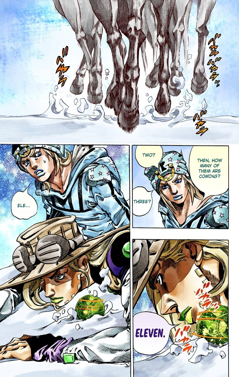 Jojo's Bizarre Adventure Part 7 - Steel Ball Run - Vol.11 Chapter 45: The Promised Land- Sugar Mountain Part 1