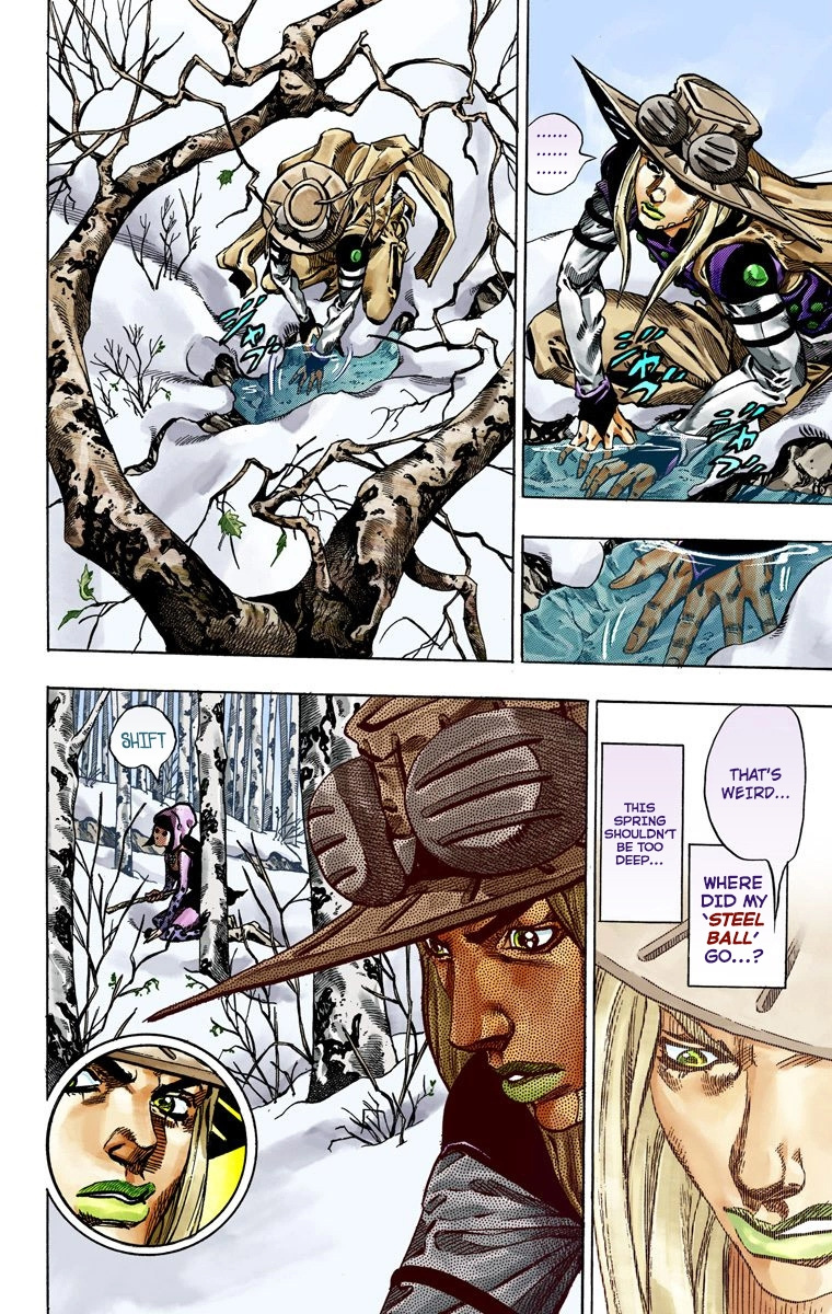 Jojo's Bizarre Adventure Part 7 - Steel Ball Run - Vol.11 Chapter 45: The Promised Land- Sugar Mountain Part 1