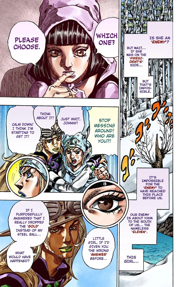 Jojo's Bizarre Adventure Part 7 - Steel Ball Run - Vol.11 Chapter 45: The Promised Land- Sugar Mountain Part 1