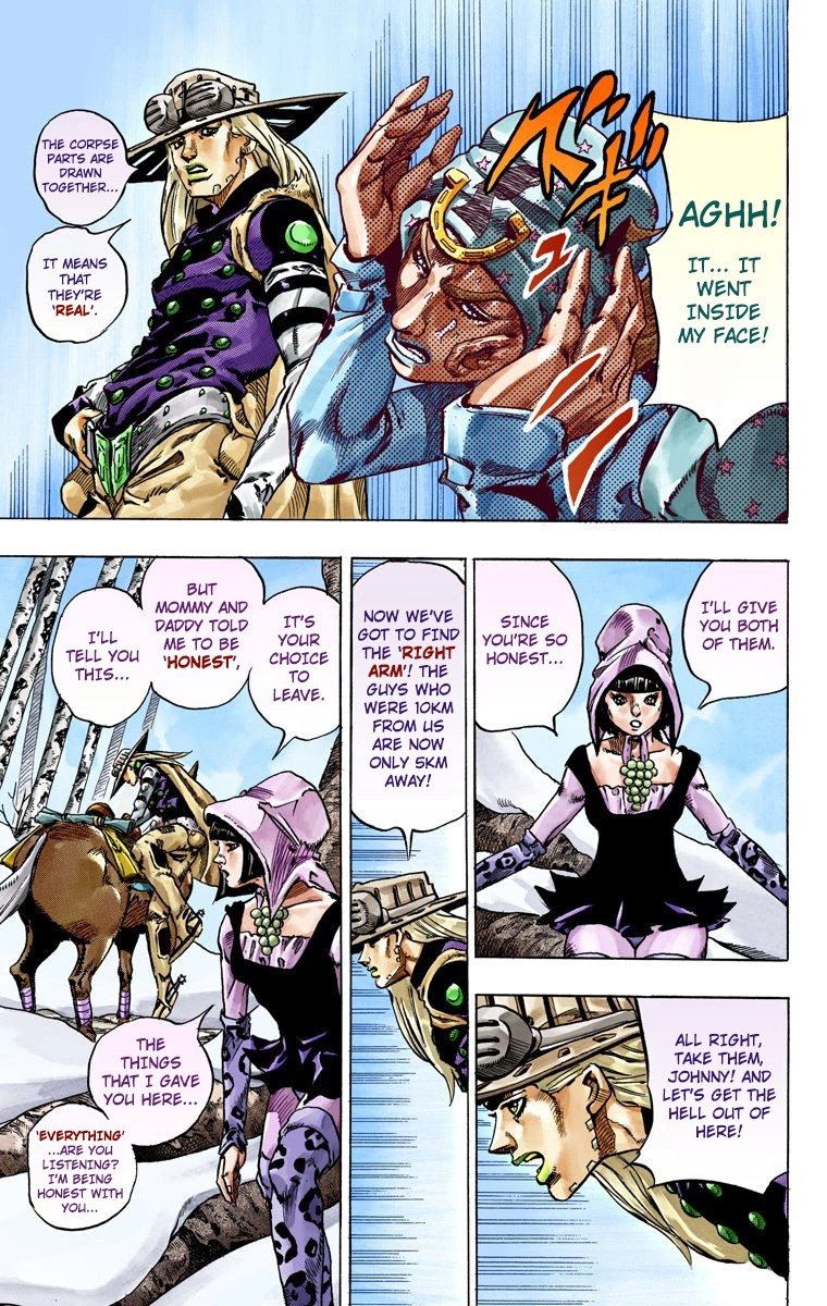 Jojo's Bizarre Adventure Part 7 - Steel Ball Run - Vol.11 Chapter 45: The Promised Land- Sugar Mountain Part 1