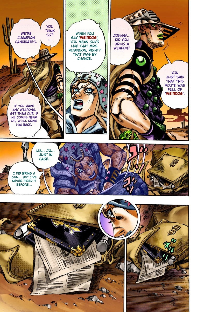 Jojo's Bizarre Adventure Part 7 - Steel Ball Run - Vol.3 Chapter 15: The Desert Born Outlaws Part 1