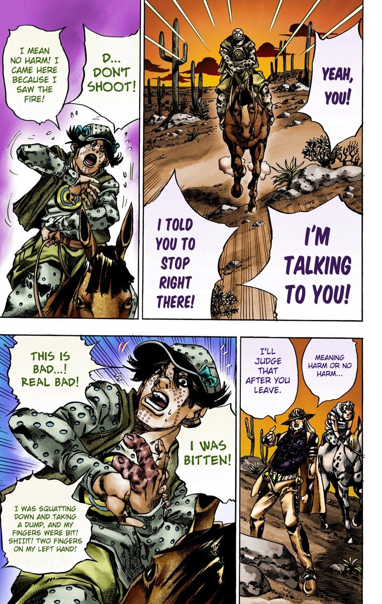 Jojo's Bizarre Adventure Part 7 - Steel Ball Run - Vol.3 Chapter 15: The Desert Born Outlaws Part 1