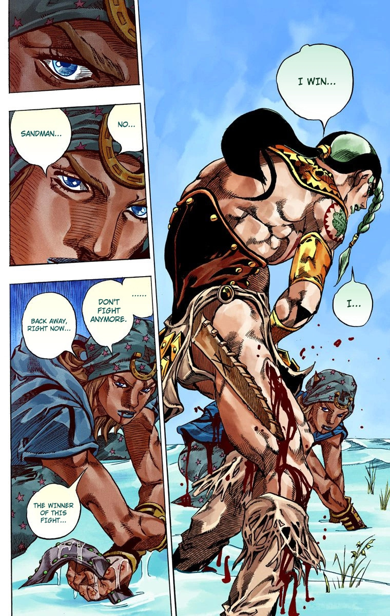 Jojo's Bizarre Adventure Part 7 - Steel Ball Run - Vol.11 Chapter 44: A Silent Way Part 5