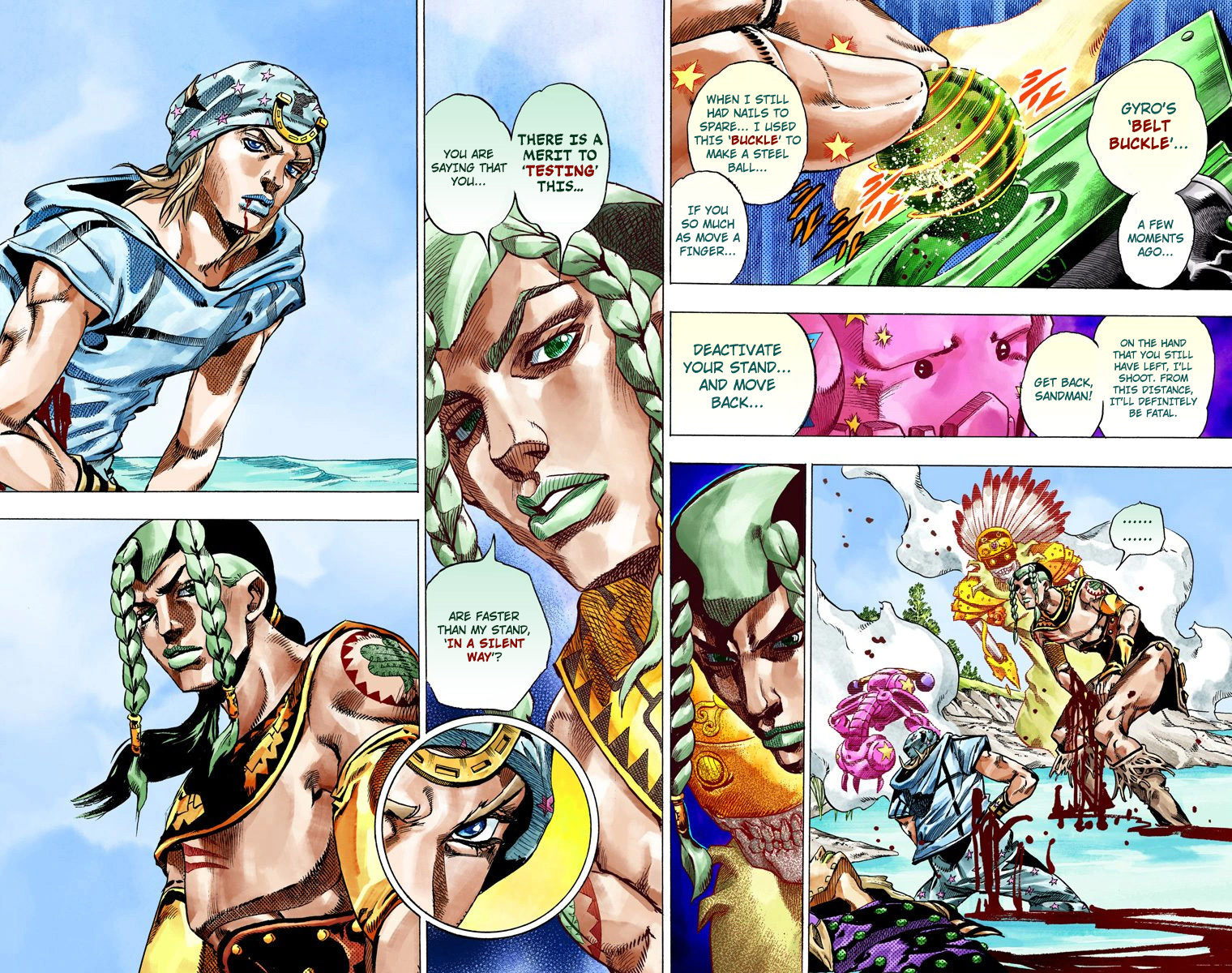 Jojo's Bizarre Adventure Part 7 - Steel Ball Run - Vol.11 Chapter 44: A Silent Way Part 5