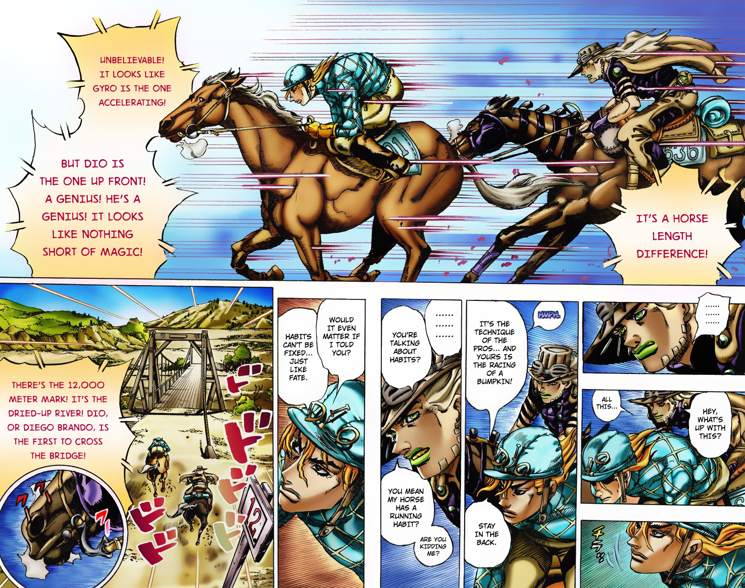 Jojo's Bizarre Adventure Part 7 - Steel Ball Run - Vol.2 Chapter 6: The Dried-Up River - Diego Brando