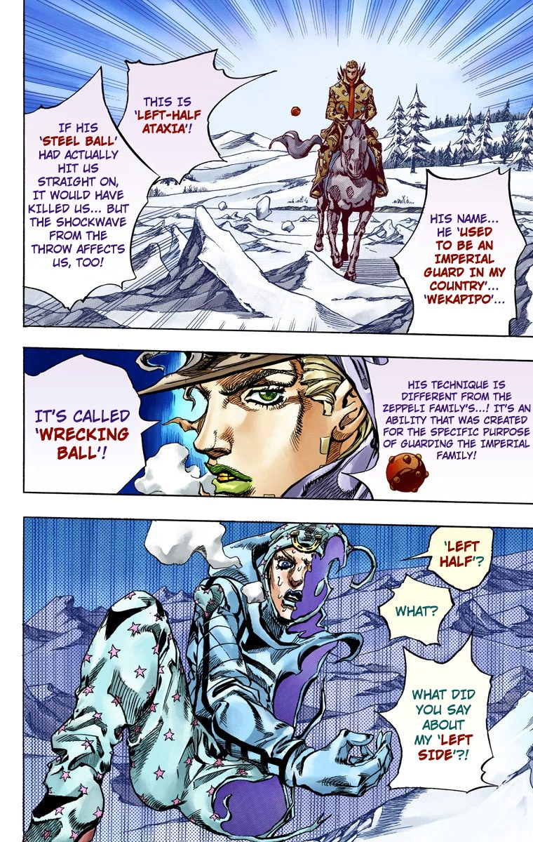 Jojo's Bizarre Adventure Part 7 - Steel Ball Run - Vol.14 Chapter 52: Wrecking Ball Part 2