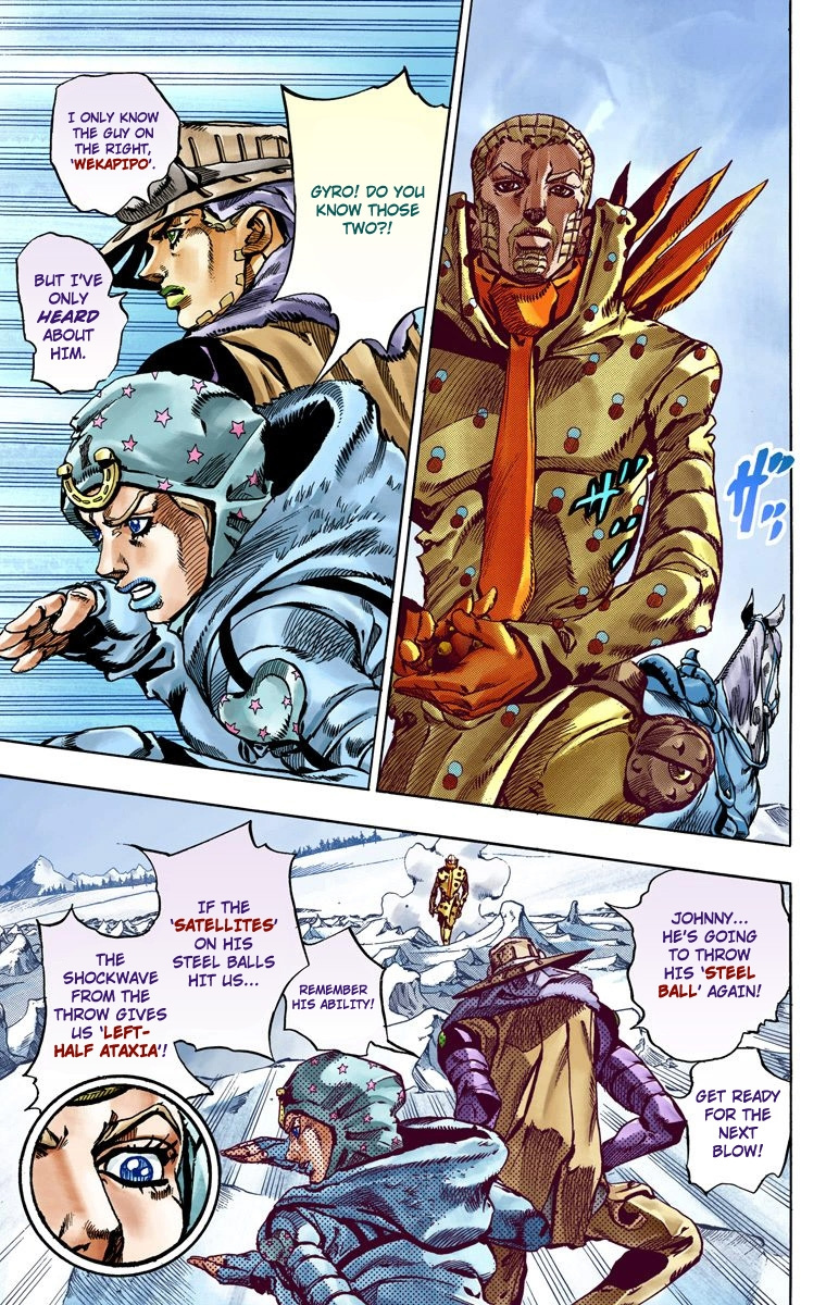 Jojo's Bizarre Adventure Part 7 - Steel Ball Run - Vol.14 Chapter 52: Wrecking Ball Part 2