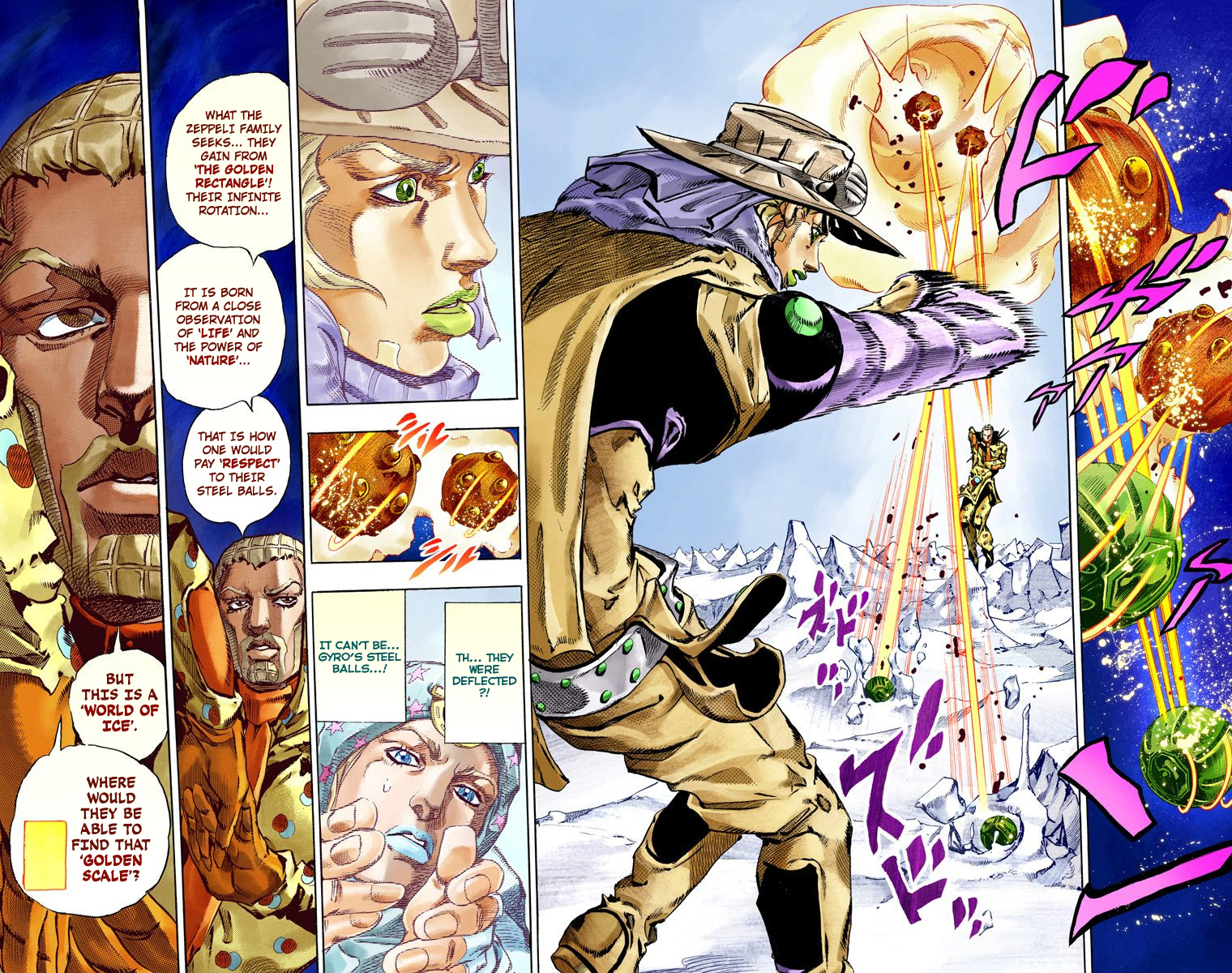 Jojo's Bizarre Adventure Part 7 - Steel Ball Run - Vol.14 Chapter 52: Wrecking Ball Part 2