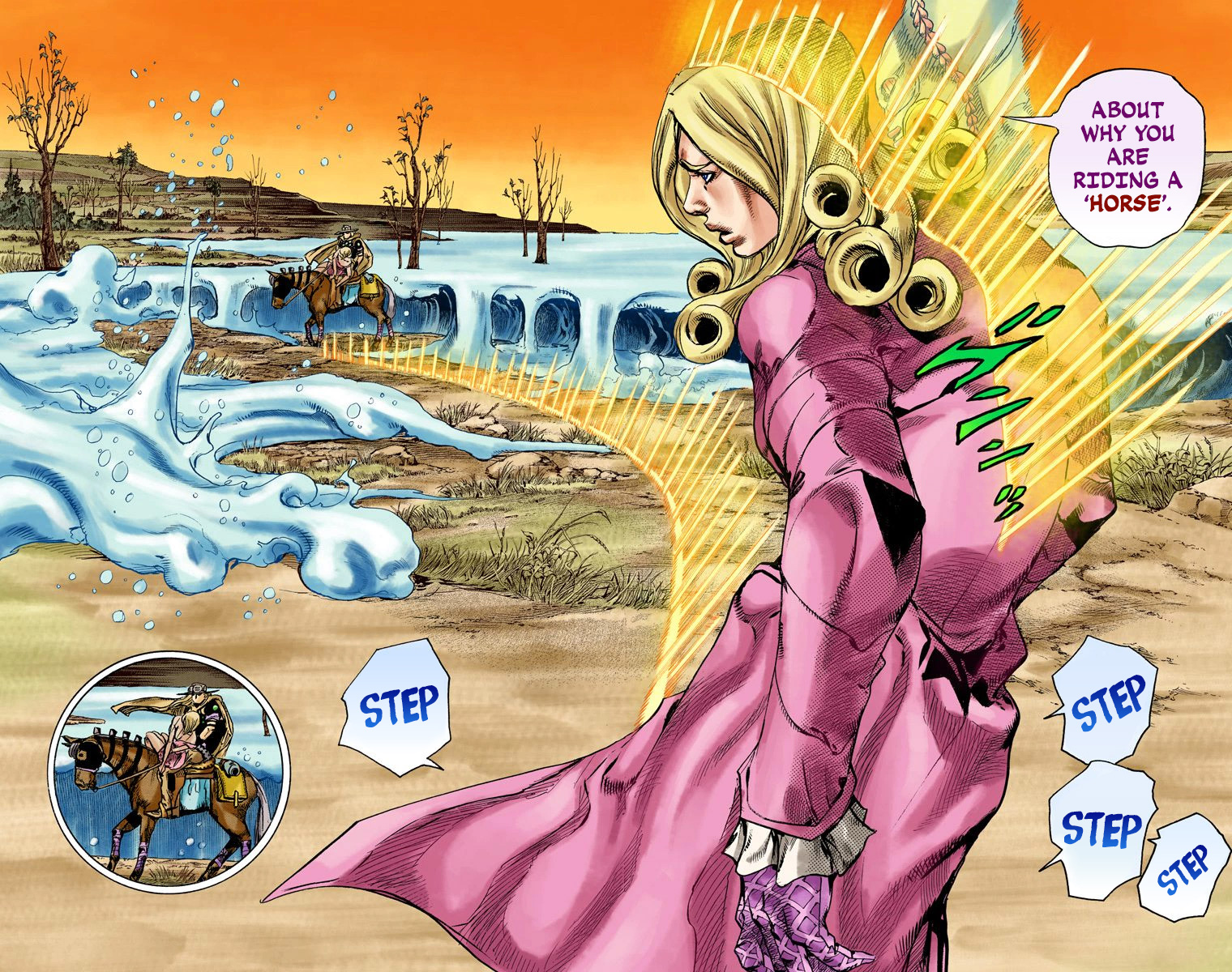 Jojo's Bizarre Adventure Part 7 - Steel Ball Run - Vol.21 Chapter 82: D4C Part 15 -Love Train-