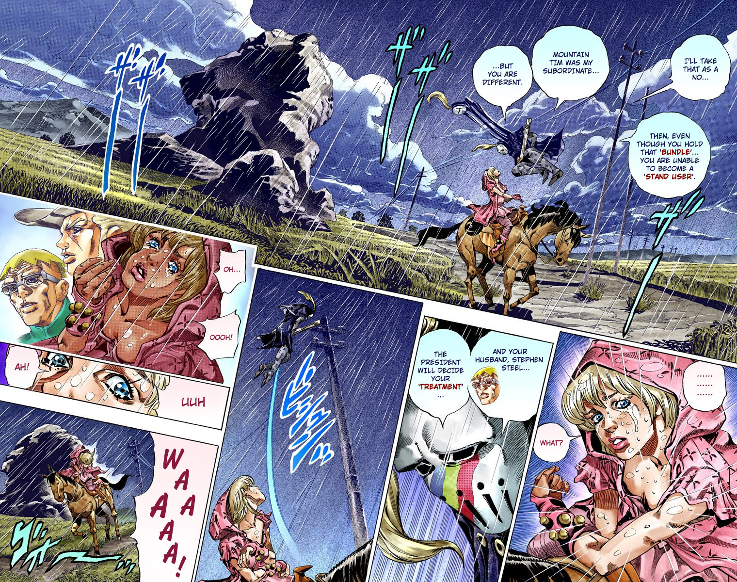 Jojo's Bizarre Adventure Part 7 - Steel Ball Run - Vol.9 Chapter 38: Catch The Rainbow (On That Stormy Night) Part 1