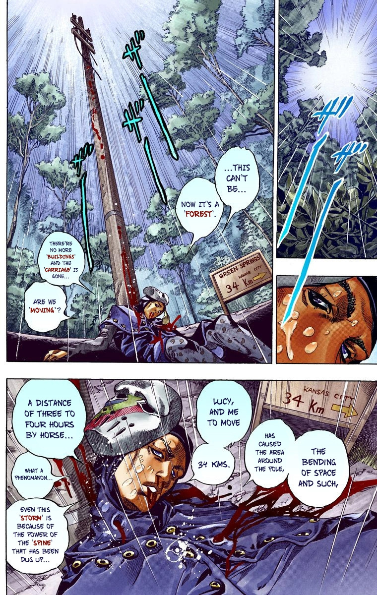 Jojo's Bizarre Adventure Part 7 - Steel Ball Run - Vol.9 Chapter 38: Catch The Rainbow (On That Stormy Night) Part 1